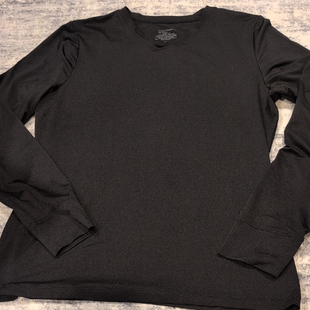 Black Long Sleeve Tee Size Large Chill Chasers